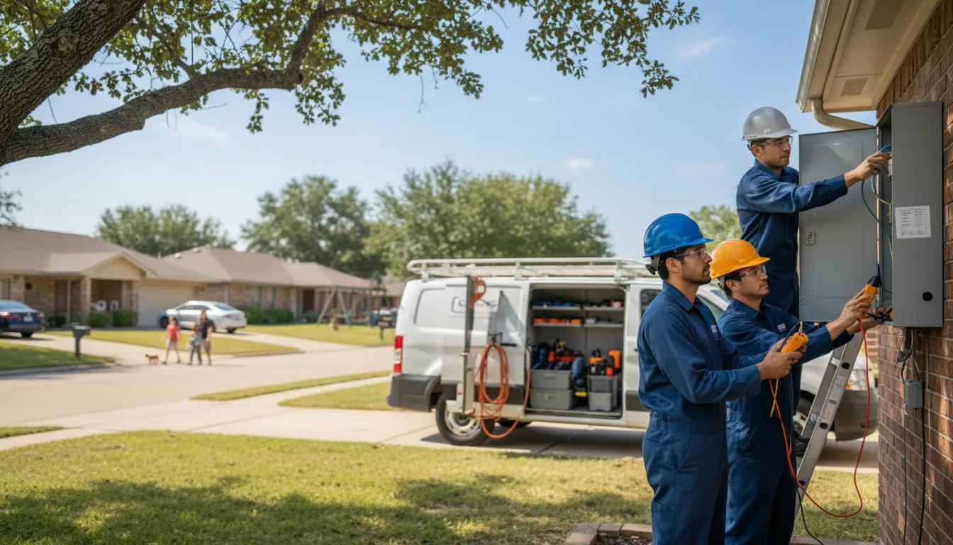 Certified electrician providing emergency electrical services in Batson, TX